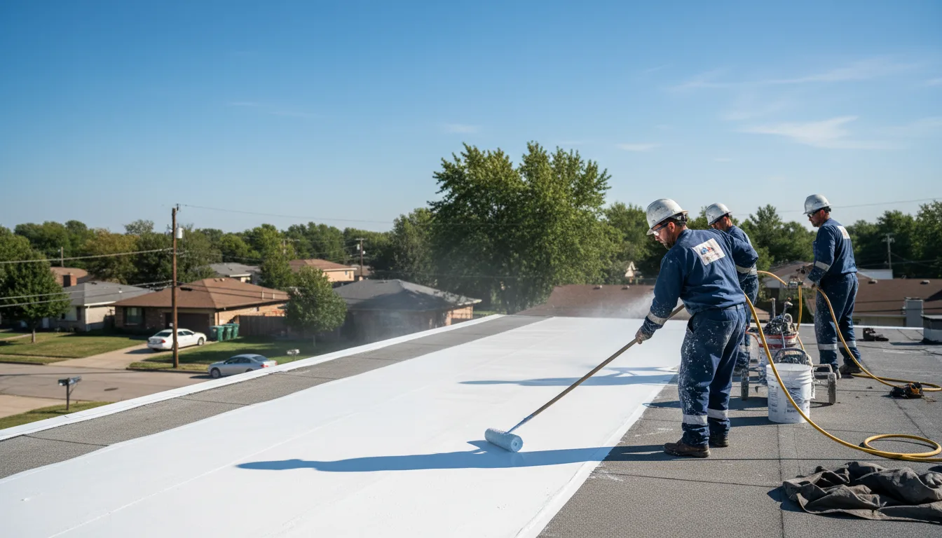 Commercial roof coating in Valdese, NC near me